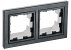 BRITE Рамка 2-ая IP44 РУ-2-БрЧ-44 черный